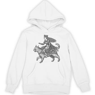 Freya Goddess Freyja Viking Norse Mythology Celtic Knot Hoodie - Thegiftio UK