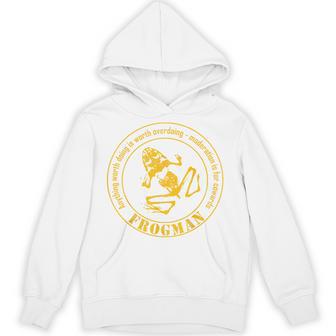 Frogman Diver ダメージ加工。 パーカー - Kawaiitshirt