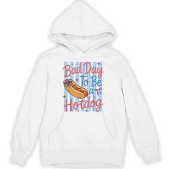 4Th Of July Independence Day Bad Day To Be A Hotdog Hoodie - Thegiftio UK