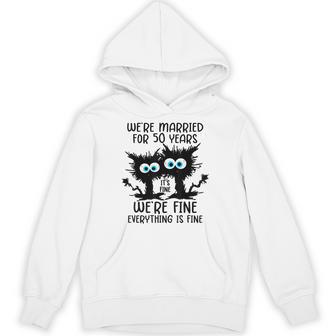 Golden Wedding We're Married For 50 Years Hoodie - Thegiftio UK