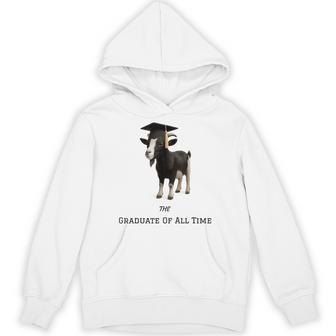 The Graduate Of All Time Goat Graduation Hoodie - Thegiftio UK