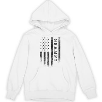 Grampy Patriotic American Usa Flag Father's Day Grampy Hoodie - Thegiftio UK