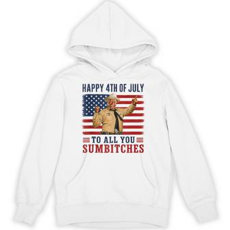Happy 4Th Of July To All You Sumbitches Hoodie - Thegiftio UK