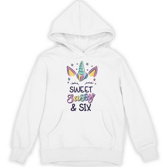 Happy 6Th Birthdayweetassy Andix Unicorn 6歳 パーカー - Kawaiitshirt