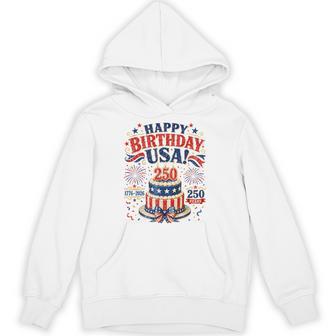 Happy Birthday Usa Birthday Cake 1776-2026 250 Years Hoodie - Monsterry UK