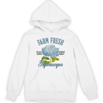 Hydrangea Farmers Market Gardening Farm A Fresh Hydrangea Hoodie - Monsterry UK