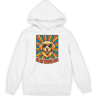 In My Golden Era レトロレトリバー ドッグサングラス グラフィックtシャツ 長袖tシャツ パーカー - Kawaiitshirt