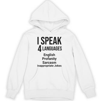 Ipeak 4 Languages おもしろ英語文法先生 パーカー - Kawaiitshirt
