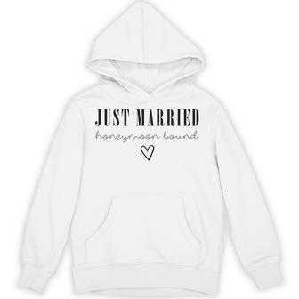 Just Married、ハネムーンバウンドtシャツ、ウェディングギフト パーカー - Kawaiitshirt