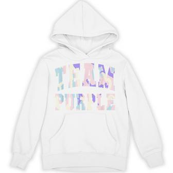 Let's Go Team Purple Summer Camp War Game Day School Spirit Hoodie - Thegiftio UK