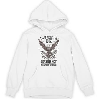Live Free Or Die Patriotic Usa American 4Th Of July Hoodie - Thegiftio UK