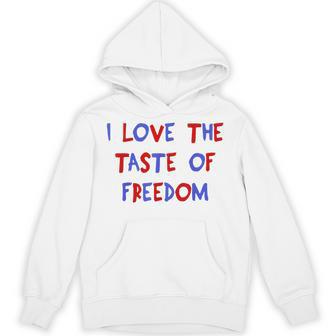 I Love The Taste Of Freedom Matching Fourth Of July Couple Hoodie | Seseable UK