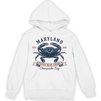 Maryland State Flag Crab Hoodie | Mazezy