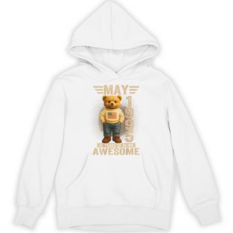 On Back 31歳 1995年5月 テディベア 31歳の誕生日 パーカー - Kawaiitshirt