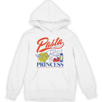 Pasta Princess Retro Italian Noodle Foodie Lover Hoodie - Monsterry