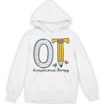 Pediatric Occupational Therapy Paper Pencil Back To School Hoodie - Monsterry