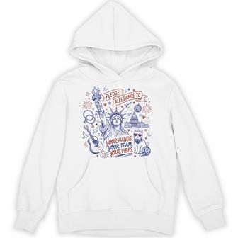 Pledge Allegiance Patriotic 4Th Of July Hoodie - Thegiftio UK
