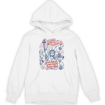 Pledge Allegiance To Your Team Your Vibes Quote Hoodie - Thegiftio UK