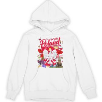 Polska Polish Flag Outfit Idea For Kids Poland Folk Themed Hoodie - Thegiftio UK