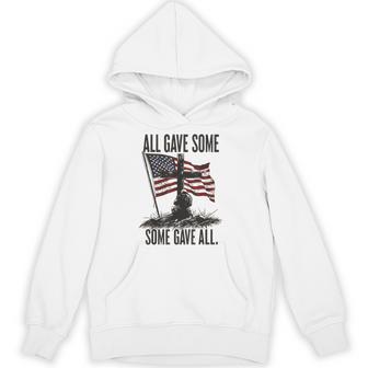 Pride All Gave Some Some Gave All Veterans Day Hoodie - Thegiftio UK