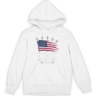 Purple Up For Military Kids Month Support American Flag Hoodie - Thegiftio UK