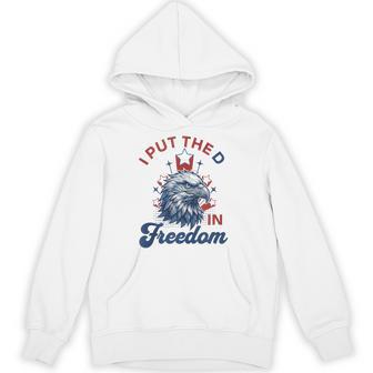 I Put D In Freedom 4Th Of July Matching Couple Him Her Hoodie - Thegiftio UK