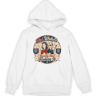 Red White & Really Not Feeling It Anti-4Th Of July Hoodie - Thegiftio UK