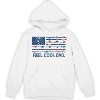 Reel Cool Dad Camo American Flag Fishing Father’S Day Hoodie | Seseable UK