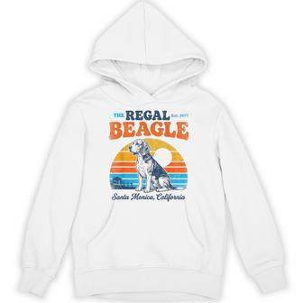 The Regal Beagle Santa Monica California 70S Sunset Graphic Hoodie - Thegiftio UK