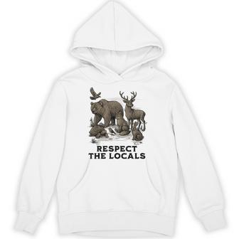 Respect Local Animals Nature Wildlife Conservation Animal Hoodie - Thegiftio UK