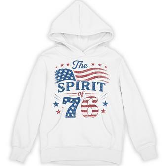 Retro Spirit Of 76 250Th Anniversary Patriotic American Flag Hoodie - Thegiftio UK