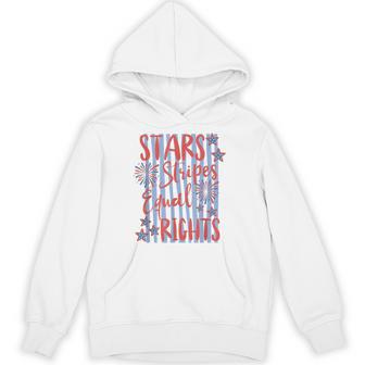 Retro Striped Stars Stripes Equal Rights Liberal 4Th Of July Hoodie - Thegiftio UK