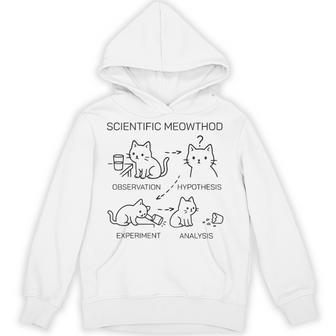 Scientific Meowthod 面白い 科学 猫 先生 生 クール パーカー - Kawaiitshirt