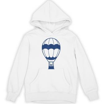 Simple Hot Air Balloon 熱気球 面白い シンプル ミニマリスト 気球 熱気球 パーカー - Kawaiitshirt