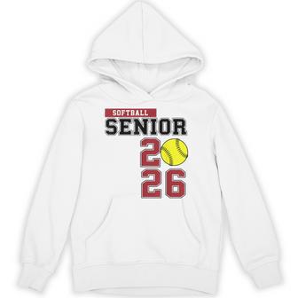 Softball Senior 2026 Softball Class Of 2026 Graduation 2026 Hoodie - Monsterry