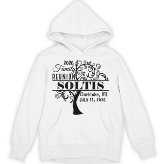 Soltis Family Reunion 2026 Text No Box Hoodie - Thegiftio UK