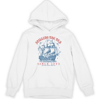 Spilling The Tea Since 1773 Patriotic American 4Th Of July Hoodie - Monsterry