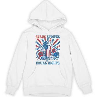 Stars Stripes And Equal Rights 4Th July Patriotic Activist Hoodie - Thegiftio UK
