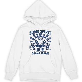 Sumo Spirit Wrestling Japan Osaka Japanese Vintage Hoodie - Thegiftio UK