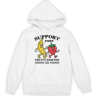 Support Your Fruity Friends Love Wins Gay Pride Lgbtq Men Hoodie - Monsterry