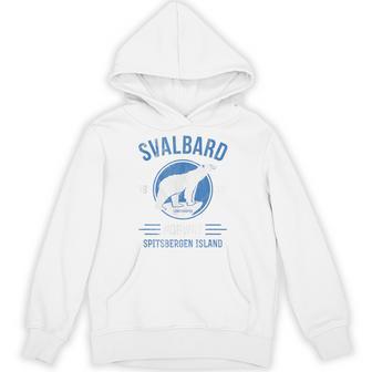 Svalbardpitzbergen ホッキョクグマ ロングイヤービーン ノルウェー ホッキョクグマ パーカー - Kawaiitshirt
