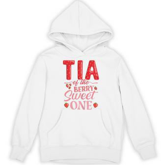 Tia Of The Berry Sweet One Cute Strawberry First Birthday Hoodie - Thegiftio UK