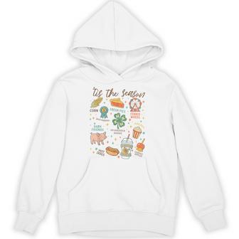 Tis The Season State Fair Livestock Shows Fair Week Tired Hoodie - Thegiftio UK