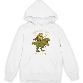 Twas The Tism M'lord Frog ライディング 恐竜 ファンタジー 中世 パーカー - Kawaiitshirt
