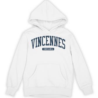 Vincennes Indiana In College University Style Blue Hoodie - Thegiftio UK