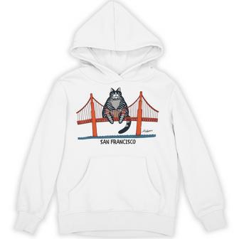 Vintage Retro Cat San Francisco Hoodie - Thegiftio UK