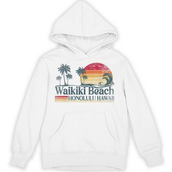 Waikiki Beach Honolulu Hawaii Family Vacation Summer Hoodie - Thegiftio UK