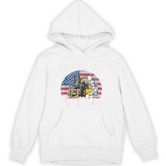 Warehouse アメリカ国旗 フォークリフトオペレーターフォークリフト認定 パーカー - Kawaiitshirt