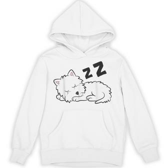 West Highland ホワイトテリア 犬 眠っているかわいいウェスティー パーカー - Kawaiitshirt