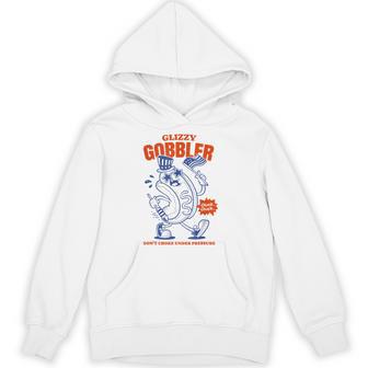 Women's Glizzy Gobbler Patriotic Hot Dog 4Th Of July Humor Hoodie - Thegiftio UK